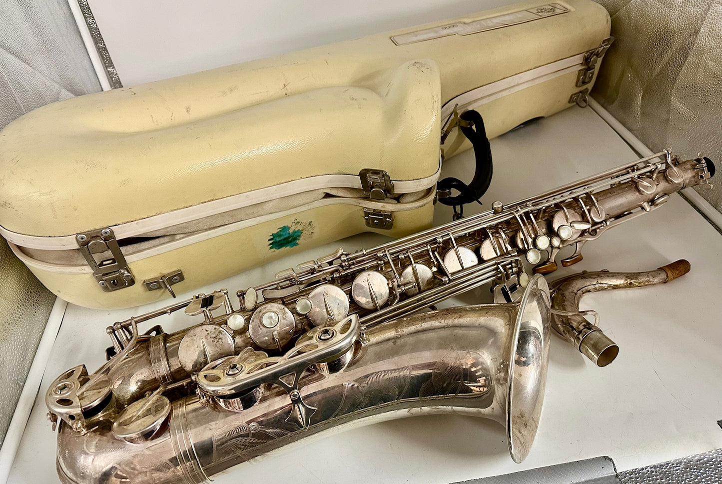 Used Selmer Paris Tenor Saxophone Series II Silver Plated Finish