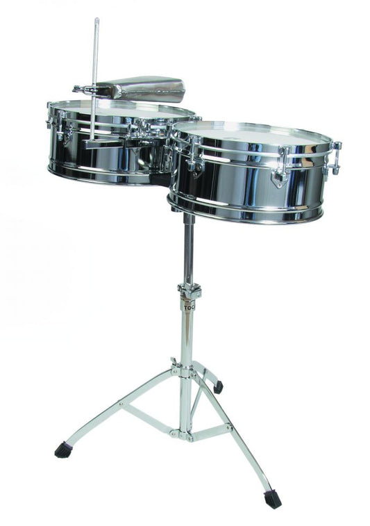 Toca Elite Chrome Steel Timbale Set - T-315