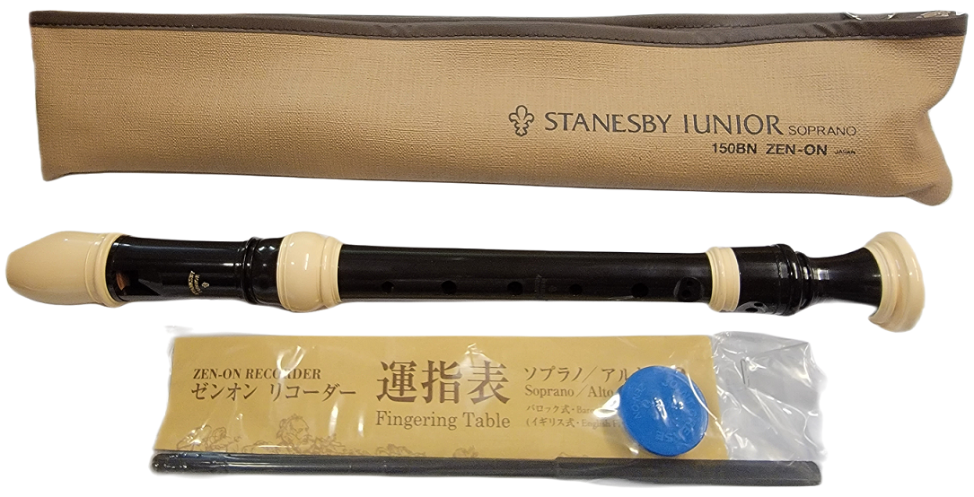 Zen-On Abs Resin Stanesby JR. Soprano Recorder / 150B