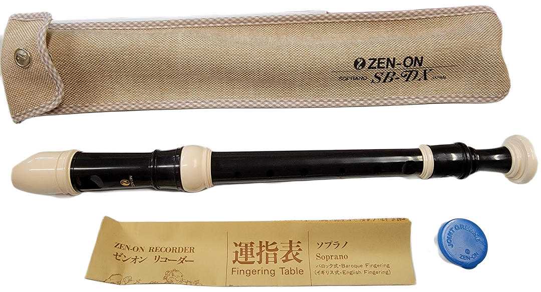 Zen-On Deluxe Plastic Soprano Recorder / Sb-Dx in Original Packaging