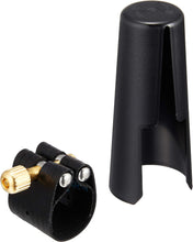 Load image into Gallery viewer, Rovner Dark or Light Soprano Sax Ligature &amp; Cap for Hard Rubber Mouthpieces