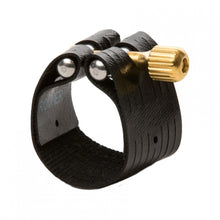 Load image into Gallery viewer, Rovner Dark Soprano Sax Ligature &amp; Cap for Metal Mouthpieces
