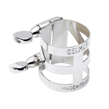 Load image into Gallery viewer, Selmer Paris Tenor Sax Silver Plated Ligature for Metal Mouthpieces - M404LIG