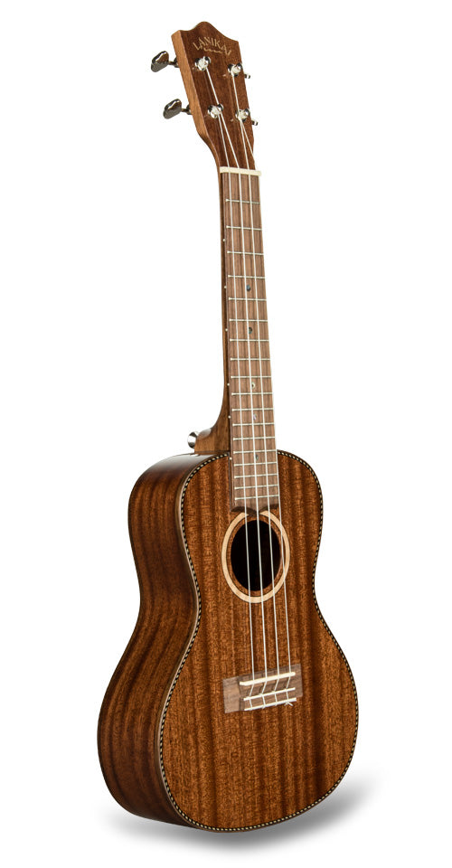 LANIKAI All Solid Mahogany Concert Ukulele with Foam Case MAS-C