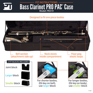 Protec Bass Clarinet Instrument Case PB319