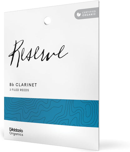 D'Addario Organic Reserve Bb Clarinet Reeds - 3 Pack