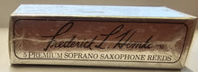 Load image into Gallery viewer, Frederick L. Hemke Soprano Saxophone Reeds Filed - 5 Per Box