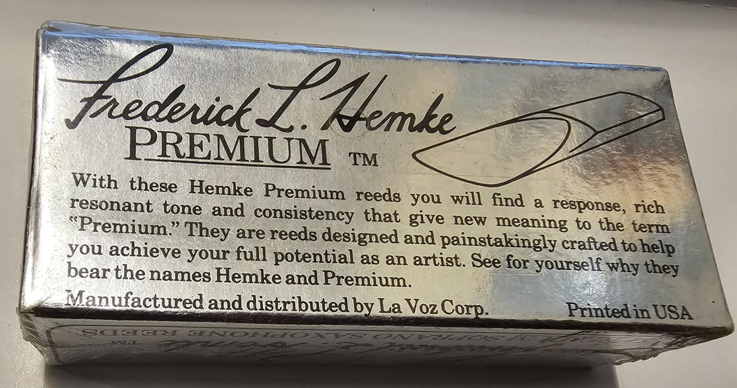 Frederick L. Hemke Soprano Saxophone Reeds Filed - 5 Per Box