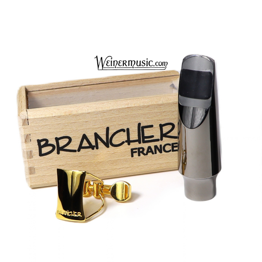 Brancher Soprano Saxophone Mouthpiece W/ Gold Plated Ligature