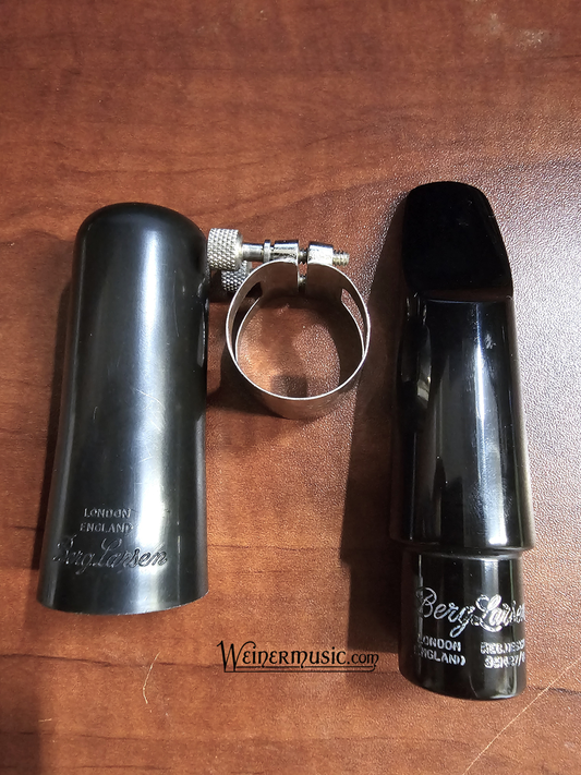 Used Berg Larsen Tenor Sax Hard Rubber Mouthpiece 90/0 SMS