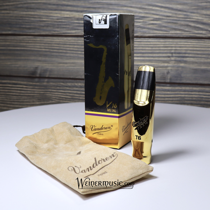 Vandoren V16 Metal Tenor Saxophone Mouthpiece T6 - Large Chamber B-STOCK