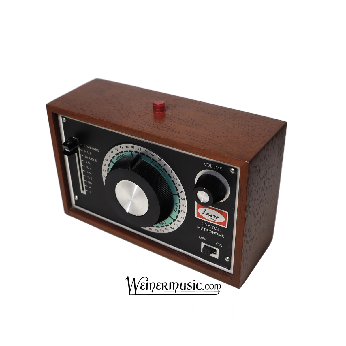 Franz Crystal Metronome Solid Mahogany - EM-800