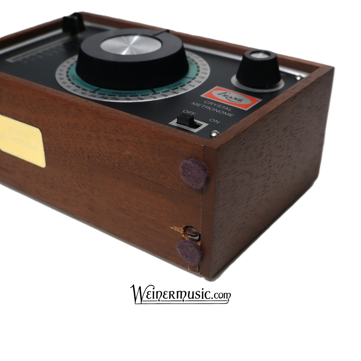 Franz Crystal Metronome Solid Mahogany - EM-800