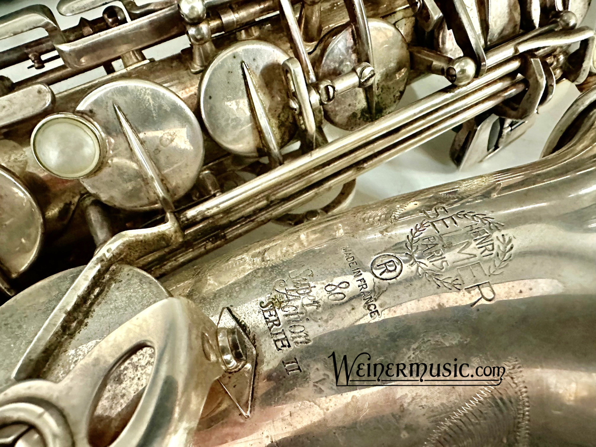 Used Selmer Paris Series II Alto Saxophone with Silver Plated Finish