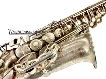 Used Selmer Paris Series II Alto Saxophone with Silver Plated Finish