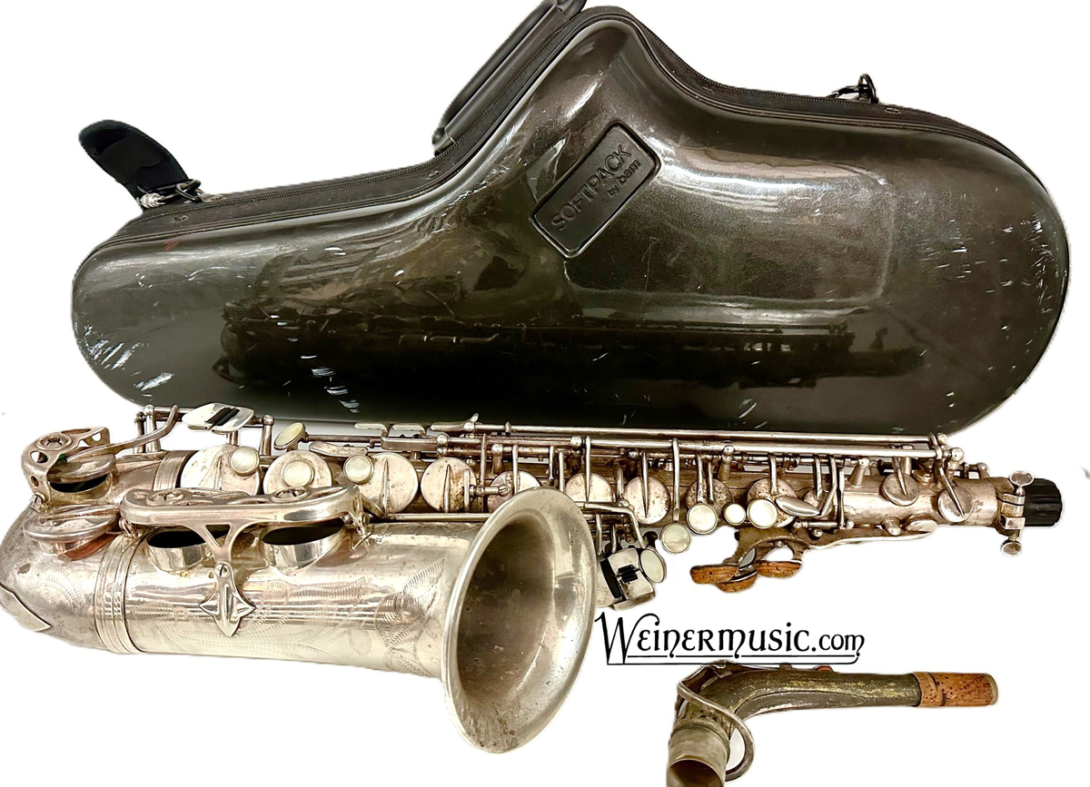 Used Selmer Paris Series II Alto Saxophone with Silver Plated Finish