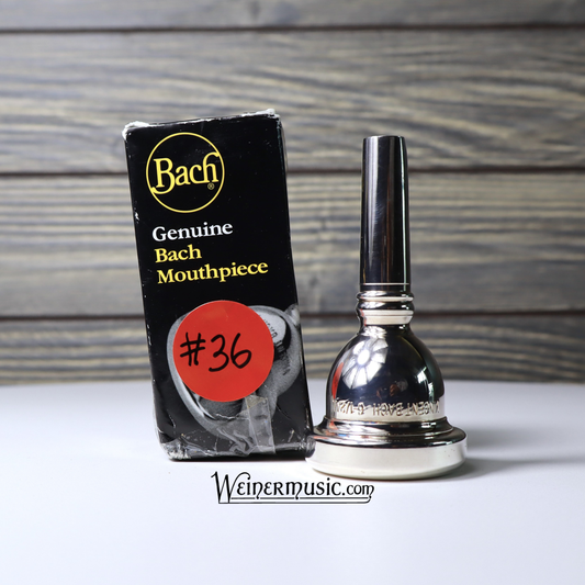 Bach Silver Plated Trombone Mouthpiece 6 1/2AL B-STOCK