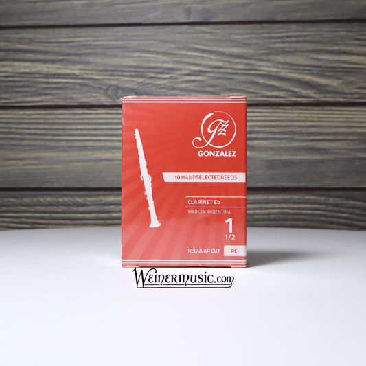 Gonzalez Bb Clarinet "RC" Regular Cut Reeds 10 - Strength 1.5 B-STOCK