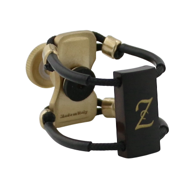 Zac ZL-1222X Brass Wood Ligature X-Grip - For Tenor Sax Ebonite Mouthpiece, Large Size