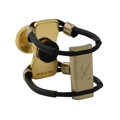 Zac ZL-3122NX New Gold Metal Ligature X-Grip - For Tenor Sax Ebonite Mouthpiece, Large Size