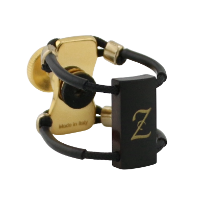 Zac ZL-3216NX New Gold Wood Ligature X-Grip - For Alto Sax Ebonite Mouthpiece, Medium Size