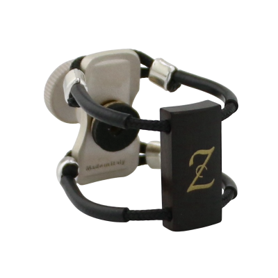 Zac ZL-4206X Top Silver Wood Ligature X-Grip - For Bass Clarinet Mouthpiece, Medium Size