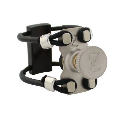 Zac ZL-4202X Top Silver Wood Ligature X-Grip - For Eb Piccolo Clarinet Mouthpiece, Medium Size