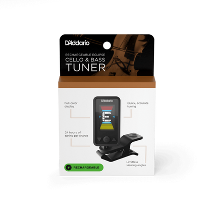 D'addario Eclipse Rechargeable Cello & Bass Tuner
