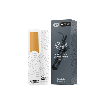 Royal Hemke Organic Baritone Saxophone Reeds Strength 4.0 5-Pack