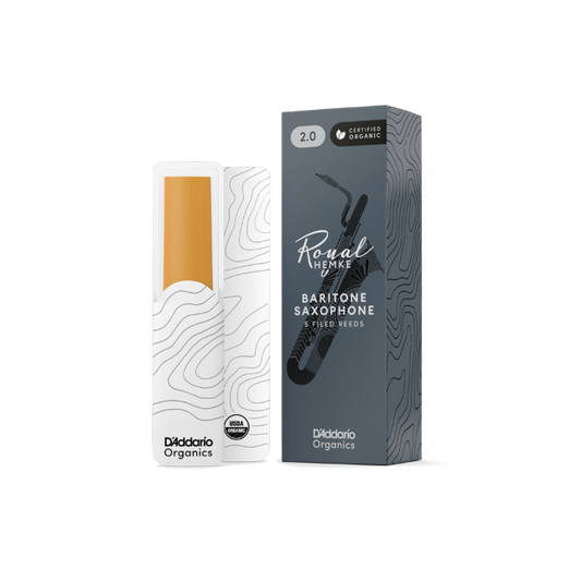 Royal Hemke Organic Baritone Saxophone Reeds Strength 4.0 5-Pack