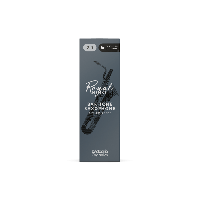 Royal Hemke Organic Baritone Saxophone Reeds Strength 4.0 5-Pack