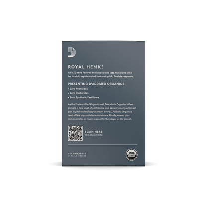 Royal Hemke Organic Soprano Saxophone Reeds Strength 2.5 10-Pack