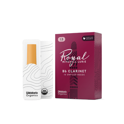 Royal Mitchell Lurie Organic Bb Clarinet Reeds Strength 2.5 10-Pack