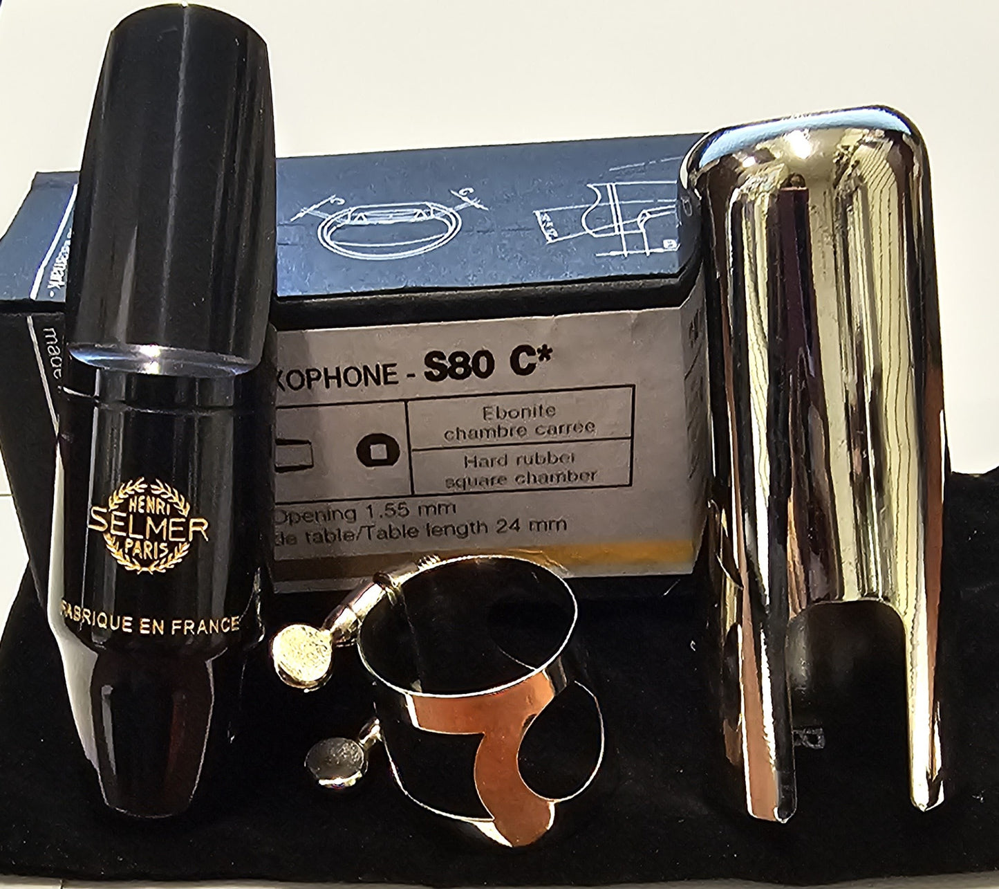 Selmer S-80 C* Alto Sax Mouthpiece Kit with Standard Ligature and Metal Cap