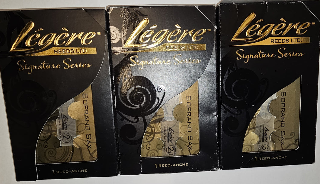 Legere Signature Series Soprano Saxophone Reeds - Original Packaging