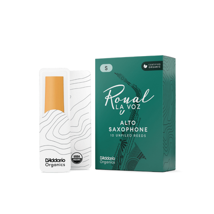 Royal La Voz Organic Alto Saxophone Reeds Medium Soft 10-Pack