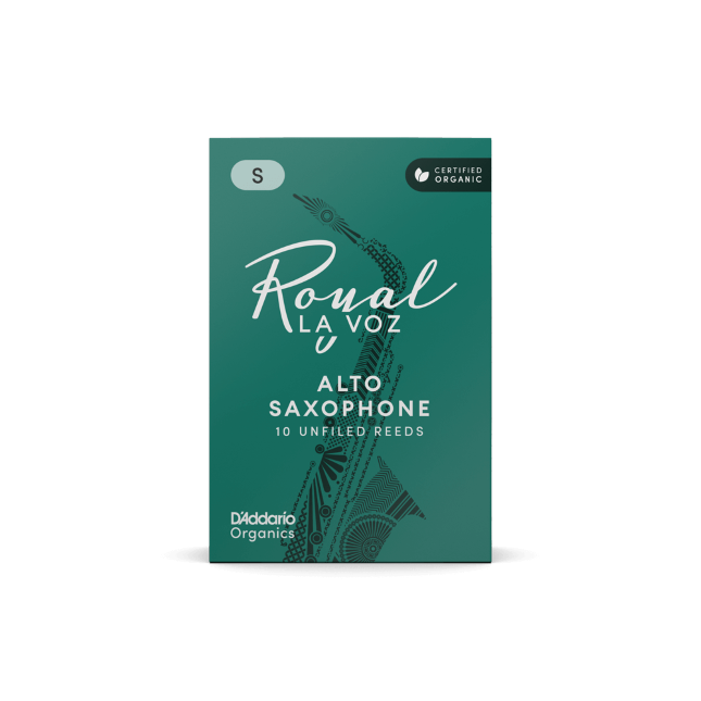 Royal La Voz Organic Alto Saxophone Reeds Medium Soft 10-Pack