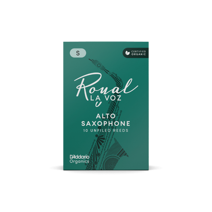 Royal La Voz Organic Alto Saxophone Reeds Medium Soft 10-Pack