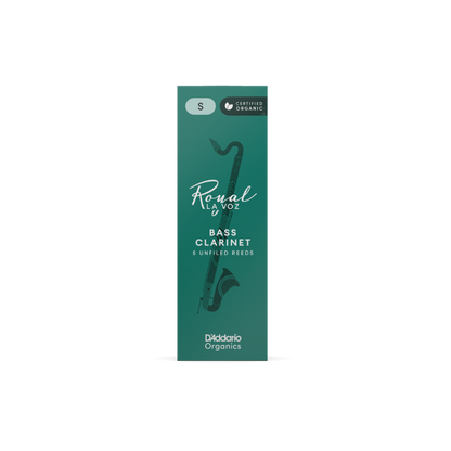 Royal La Voz Organic Bass Clarinet Reeds Medium 5-Pack