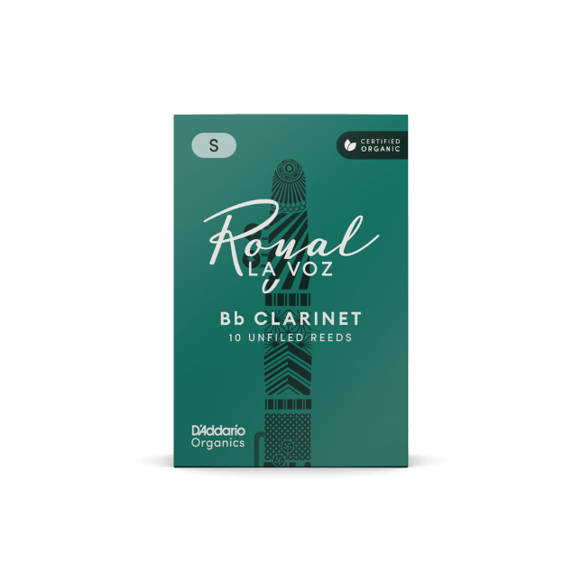 Royal La Voz Organic Bb Clarinet Reeds Hard 10-Pack