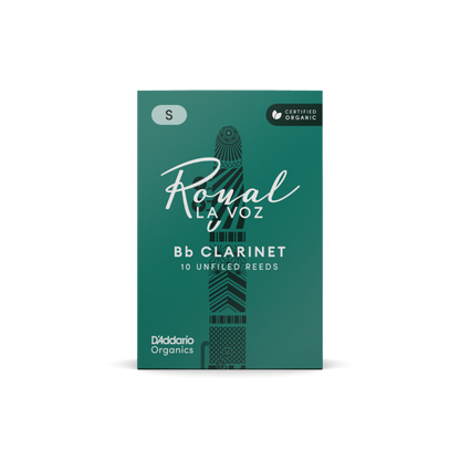 Royal La Voz Organic Bb Clarinet Reeds Hard 10-Pack