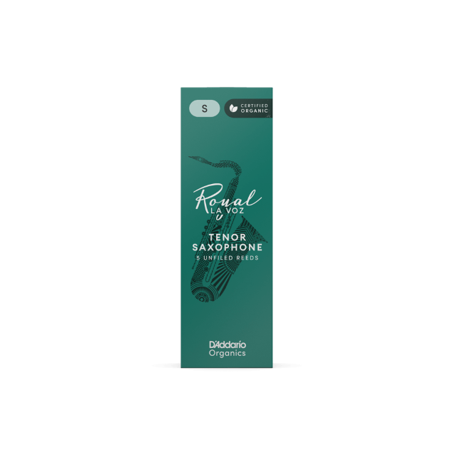 Royal La Voz Organic Tenor Saxophone Reeds Medium Soft 5-Pack