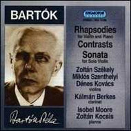 Bartok: Rhapsodies/ Contrast/ Violin/ Sonata - Kalman Berkes