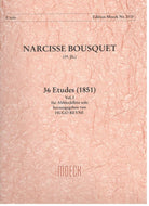 Moeck Book - NARCISSE BOUSQUET (19. Jh.) 36 Etudes Vol. 1 - Hugo Reyne