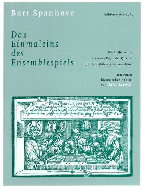 Moeck Book DAS EINMALEINS DES ENSEMBLESPIELS Bart Spanhove