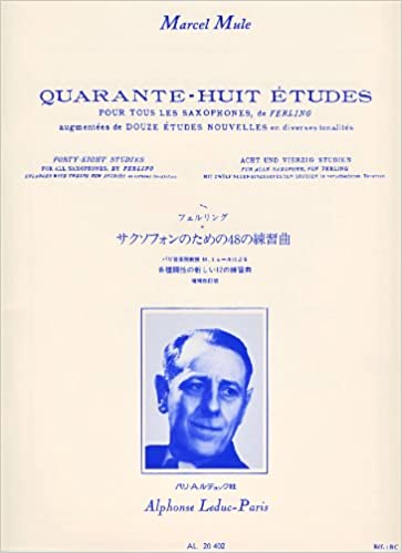MULE 48 ETUDES FOR SAXOPHONE D'APRES FERLING - 524-02095