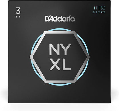 D'Addario Nickel Wound, Medium Top/ Heavy Bottom, 11-52 Electric Guitar Strings
