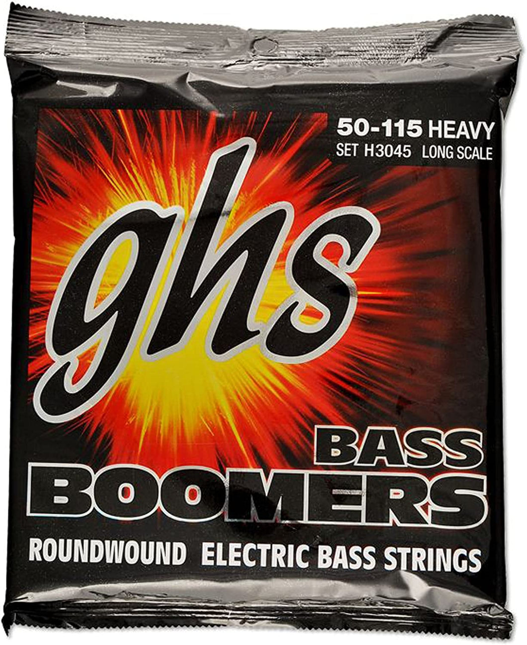 GHS Boomers Round Wound Nickel Heavy Electric Bass Guitar Strings - H3045