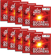 GHS BOOMERS Nickel Plated Electric Guitar Strings - Extra Light (009-042) - 10 SETS