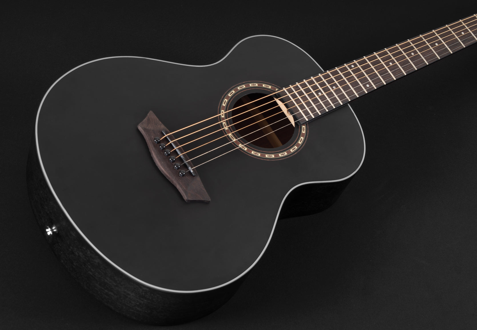 Washburn Series Acoustic Guitar - Black - AGM5BMK-A – Weinermusic